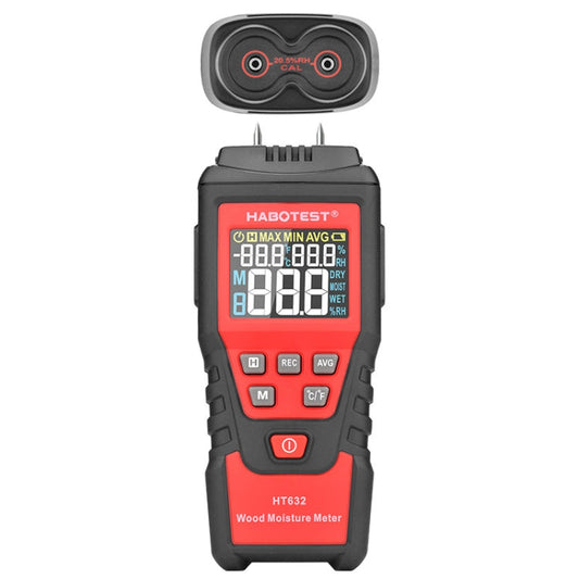 HABOTEST HT632 Portable Multifunctional Digital Display Wood Moisture Detector