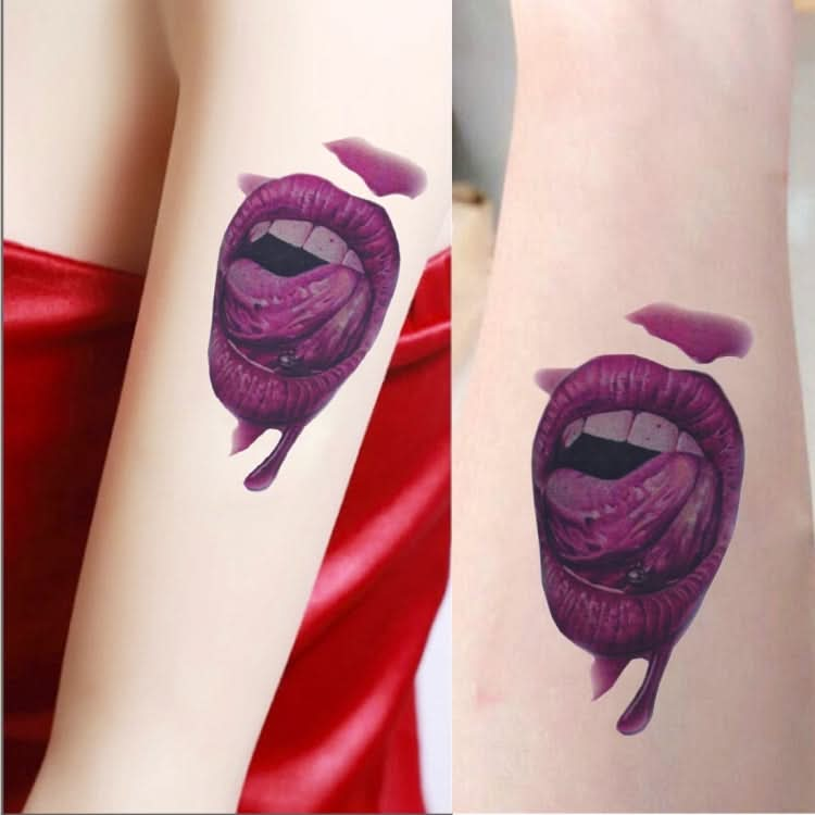 20pcs S-291 Halloween Terror Realistic Wound Blood Mouth Temporary Tattoo Sticker-Reluova