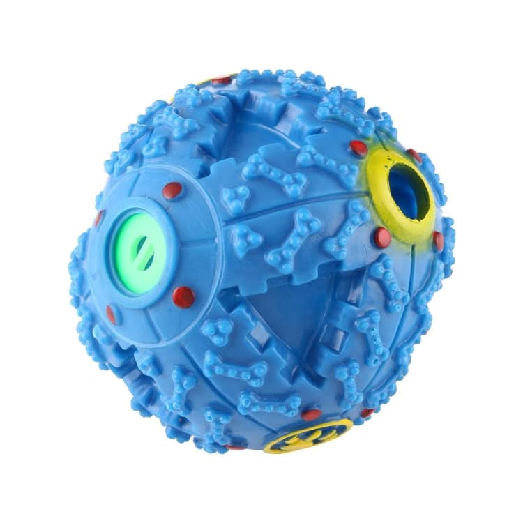 Pet Food Dispenser Squeaky Giggle Quack Sound Training Toy Chew Ball, Size: L, Ball Diameter: 11.5cm - Reluova