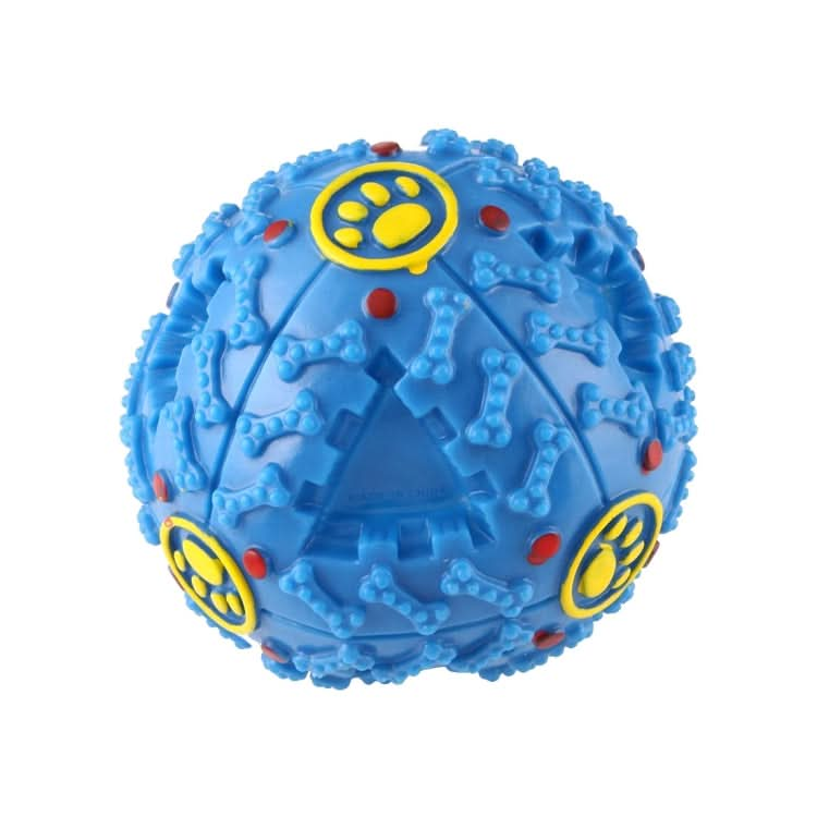 Pet Food Dispenser Squeaky Giggle Quack Sound Training Toy Chew Ball, Size: L, Ball Diameter: 11.5cm - Reluova