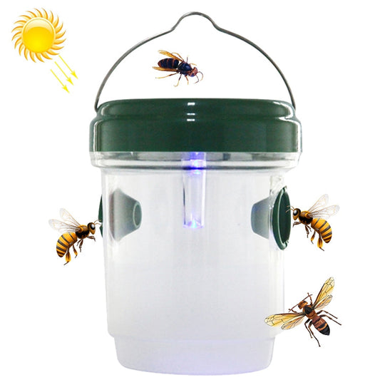 Solar Powered LED Fly Bee Trap Catcher Insect Control Tool