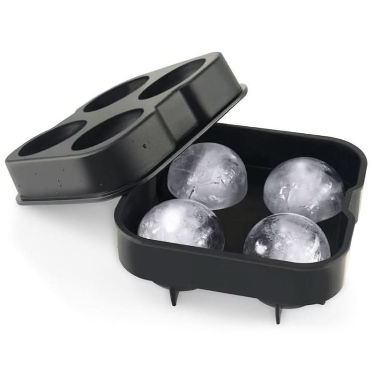 Ball Shape 4-Grid Silicone Ice Cube Mold - Reluova