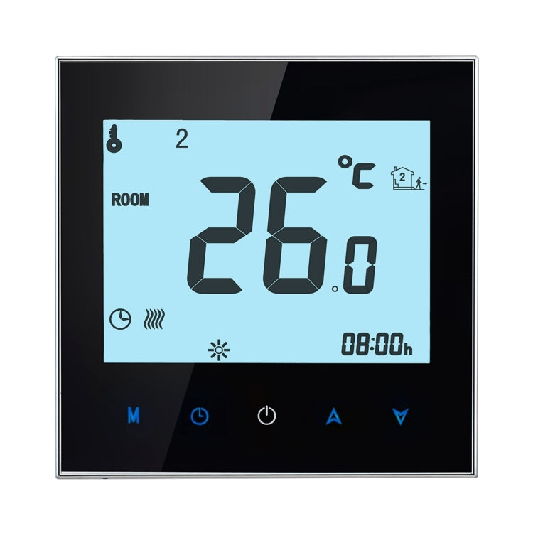 BHT-1000-GA-WIFI 3A Load Water Heating Type Touch LCD Digital WiFi Heating Room Thermostat, Display Clock / Temperature / Periods / Time / Week / Heat etc.