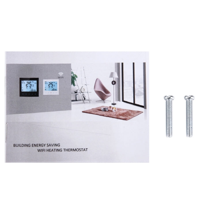 BHT-1000-GA-WIFI 3A Load Water Heating Type Touch LCD Digital WiFi Heating Room Thermostat, Display Clock / Temperature / Periods / Time / Week / Heat etc. Reluova