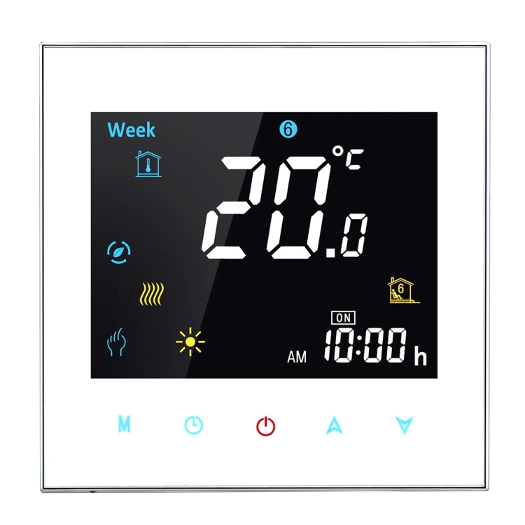 BHT-3001 16A Load Electronic Heating Type LCD Digital Heating Room Thermostat with Sensor, Display Clock / Temperature  / Time / Week / Heat etc.