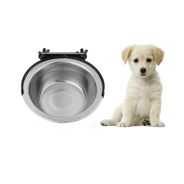 Stainless Steel Suspension Style Dog Feeding Bowl, Size: S - Reluova