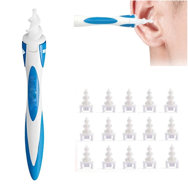 Smart Swab Plastic Ear Cleaner Earwax Removal Tool with 15 Replacement Parts