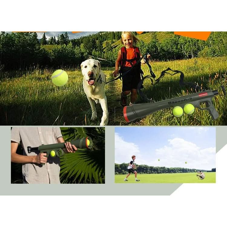 Pet Dog Supplies Toy Training Launcher Remote Speed Aiming Tennis Launcher, Size:52*19*9cm.