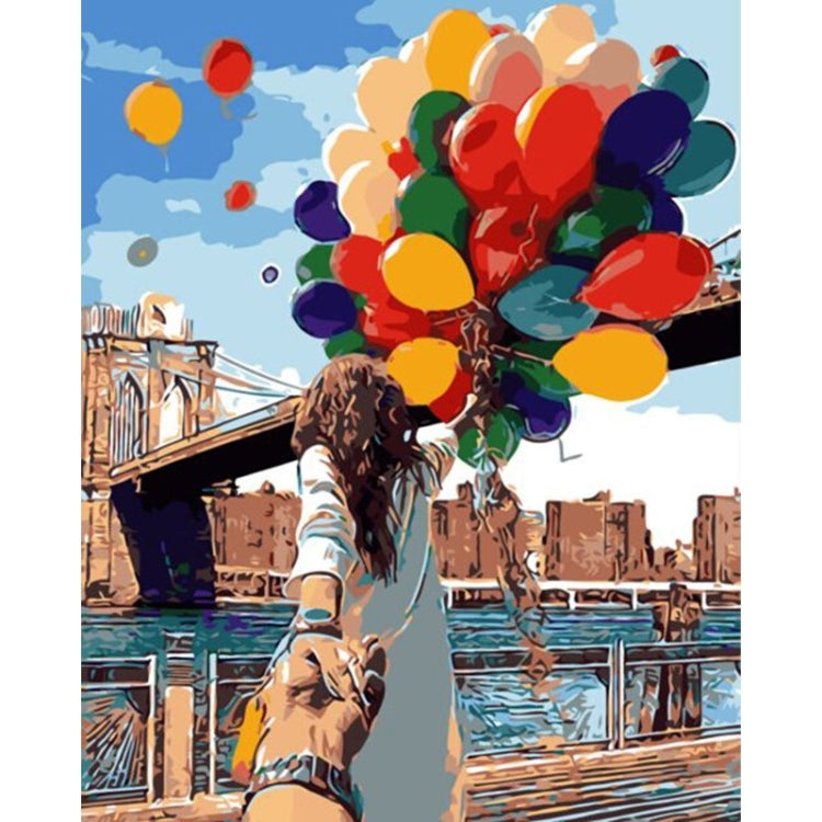 DIY Creative Paint By Numbers Oil Painting Romantic Balloon Art Painting without Framework, Size: 40*50 cm My Store