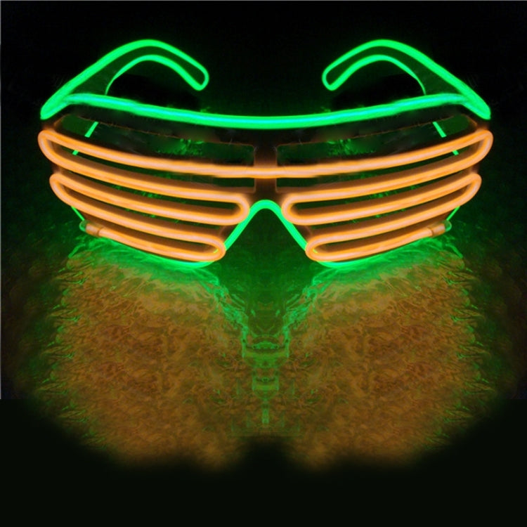 Fluorescence Dance Show Luminescent Glasses LED Two Colors Shutter EL Flashing Glasses My Store