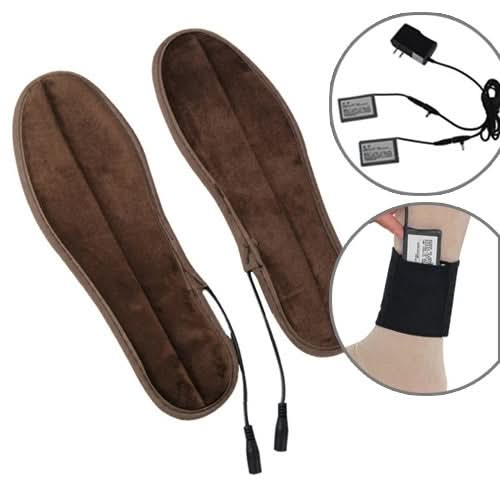 Lithium Battery Powered & Rechargeable Heated Insoles Keep Feet Warm Pad, Keep Warm 8-9 hours, Size: 35-36 yard Reluova