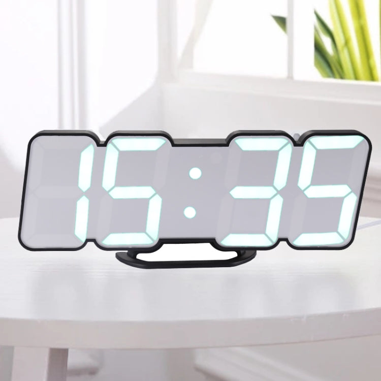 Modern 3D LED Sound Control Colorful Digital Alarm Clock Adjust Brightness Electronic Wall Glowing Hanging Clock with Remote Control My Store