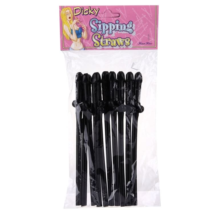 10 PCS Dicky Sipping Straw, Length: about 19cm - Reluova