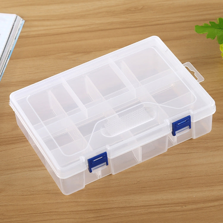 Double layer 8 Slots Plastic Jewelry Box Organizer Storage Container with Adjustable Dividers