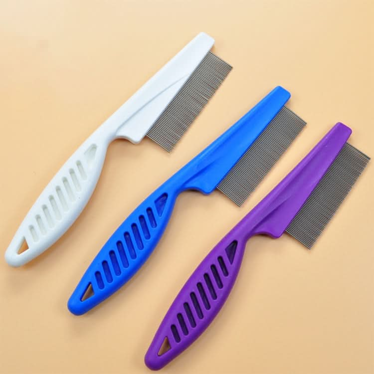 5 PCS Pet Cats Dogs Supplies Combs Fine Toothed Stainless Steel Needle Fleas Removal Combs, Length: 14cm-Reluova