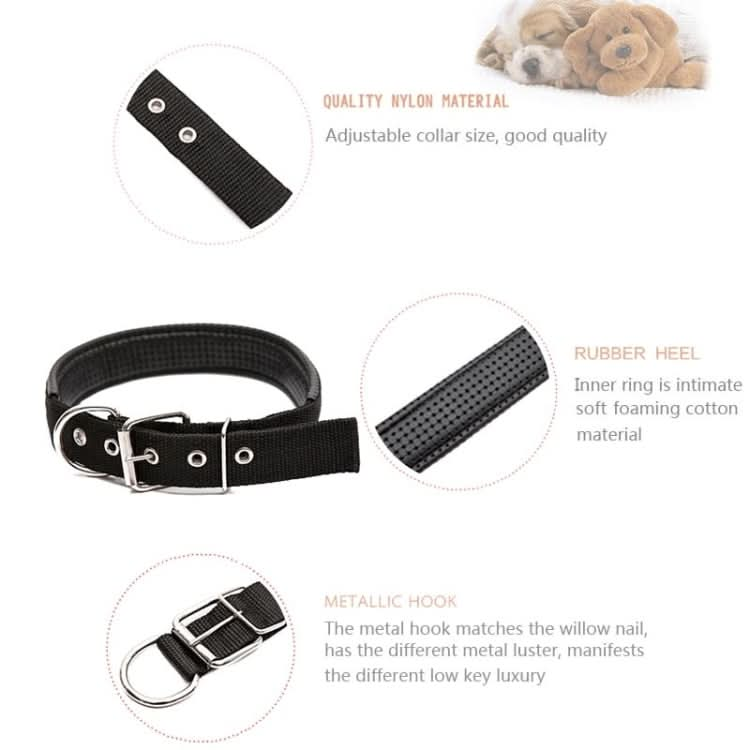 Foam Cotton  Polyester Pet Collars Pet Neck Strap Dog Neckband Cats Dogs Collars, 3.5cm x 57cm - Reluova