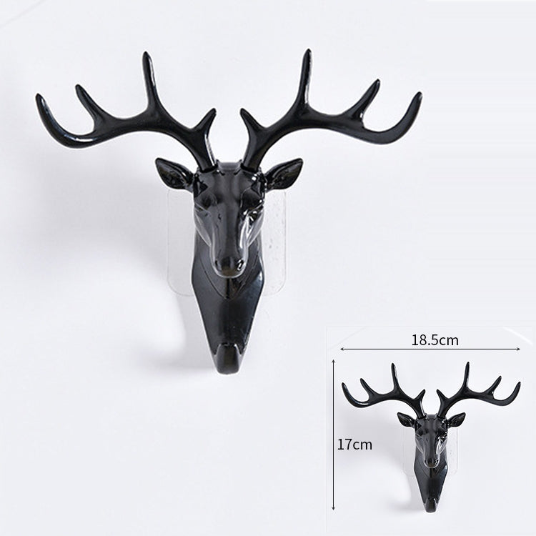 Creative Three-dimensional Multifunctional Deer Head Animal Decorative Hook Coat Hook Retro Clothes Hanging Creative Home Crafts, Random Style Delivery Reluova