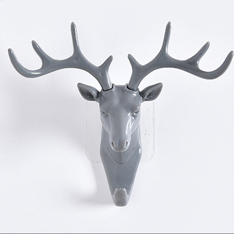 Creative Three-dimensional Multifunctional Deer Head Animal Decorative Hook Coat Hook Retro Clothes Hanging Creative Home Crafts, Random Style Delivery