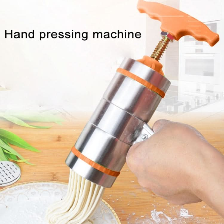 3 Molds Household Manually Small Stainless Steel Pressing Style Handhold Noodle Machine-Reluova