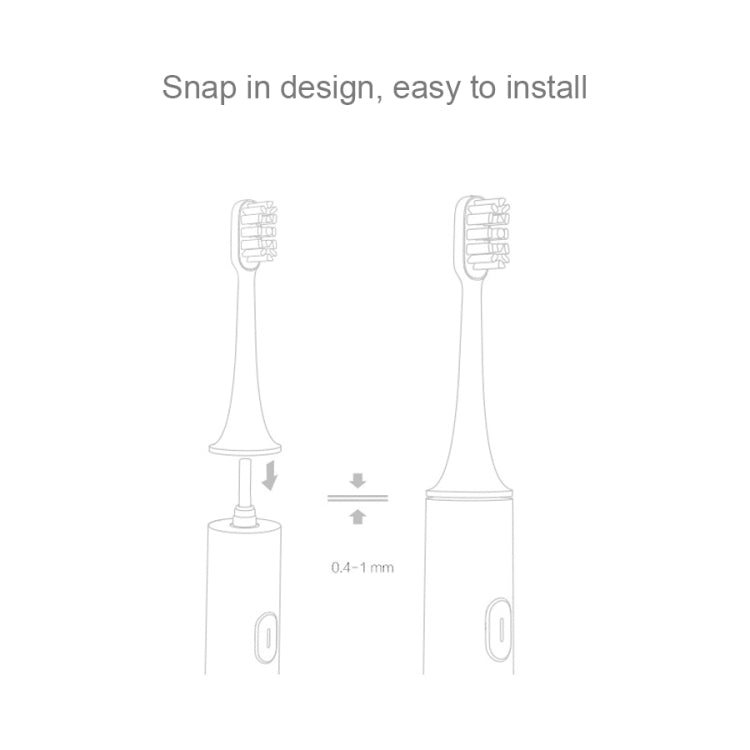 3 PCS Original Xiaomi Mijia Regular Replacement Brush Heads for Xiaomi Ultrasonic Electric Toothbrush (HC6109)-Reluova