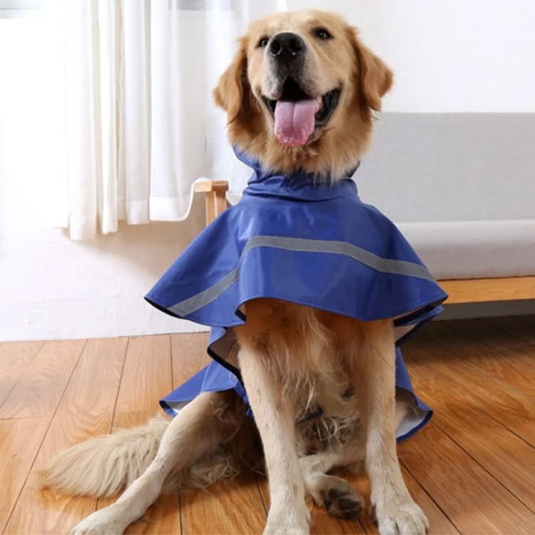 Teddy Golden Retriever Large Dog Practical Reflective Breathable Raincoat, Size: XS - Reluova