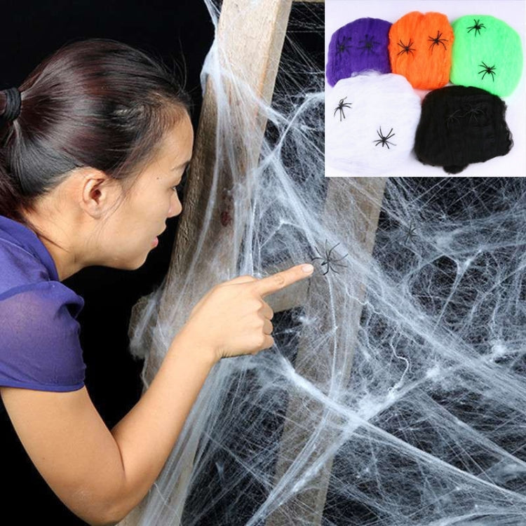 Halloween Props Cotton Yarn Spider Webs, Random Color Delivery My Store