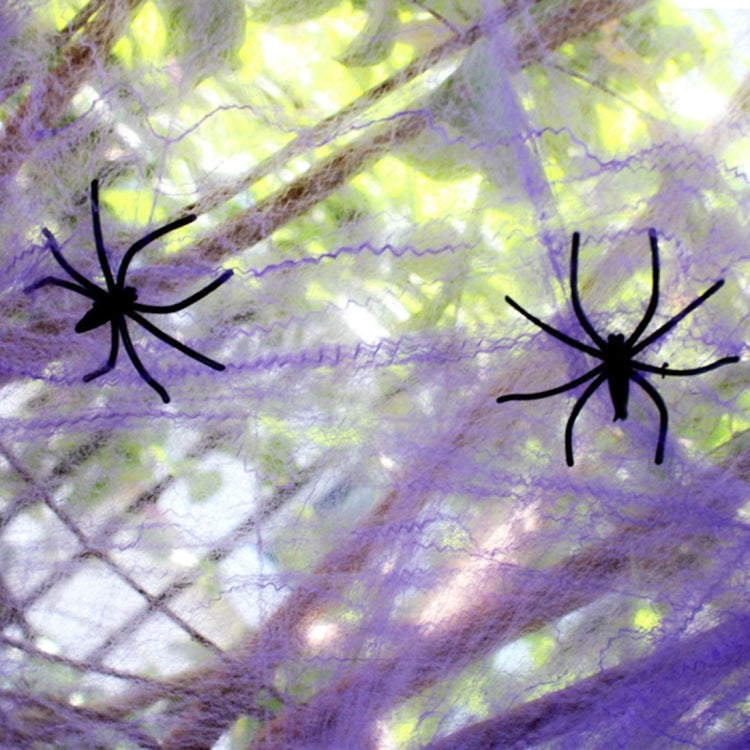 Halloween Props Cotton Yarn Spider Webs, Random Color Delivery