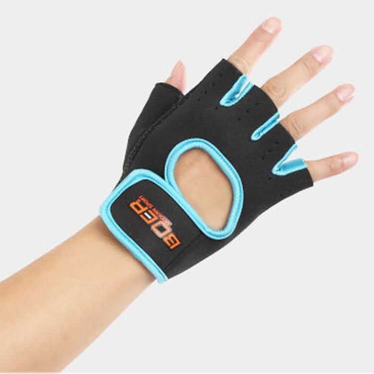 Unisex Half Finger Gloves Outdoors Riding Non-slip Breathable Sports Gloves, Size: S, Plamar: 16*12*3.0cm