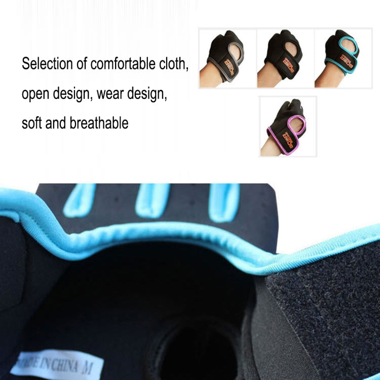 Unisex Half Finger Gloves Outdoors Riding Non-slip Breathable Sports Gloves, Size: S, Plamar: 16*12*3.0cm