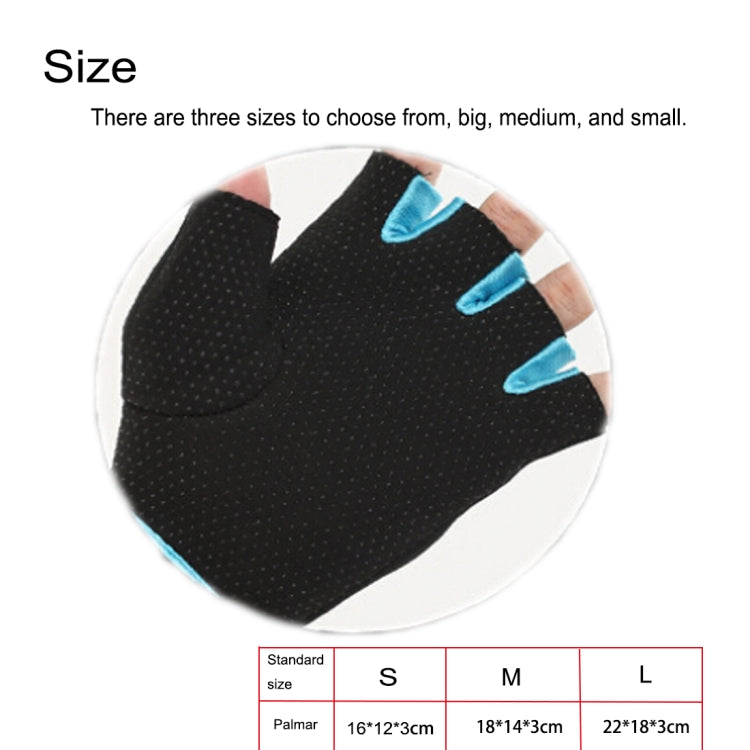 Unisex Half Finger Gloves Outdoors Riding Non-slip Breathable Sports Gloves, Size: S, Plamar: 16*12*3.0cm Reluova