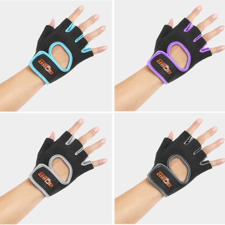 Unisex Half Finger Gloves Outdoors Riding Non-slip Breathable Sports Gloves, Size: S, Plamar: 16*12*3.0cm