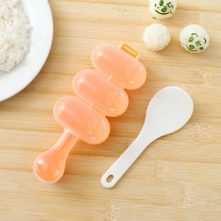 Cute Style Food-grade Sushi Rice Ball Shaker Mold with Spoon for Kids, Random Color Delivery - Reluova