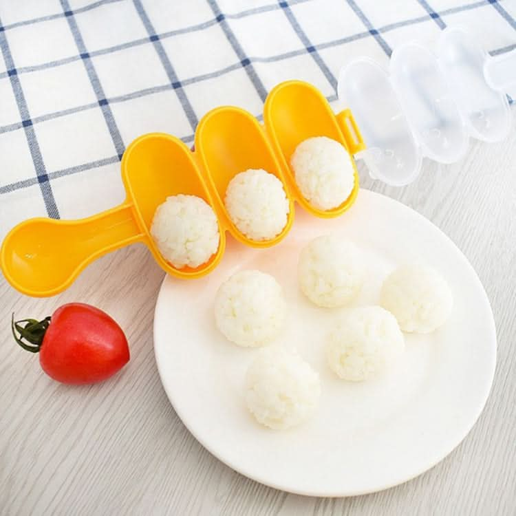 Cute Style Food-grade Sushi Rice Ball Shaker Mold with Spoon for Kids, Random Color Delivery - Reluova