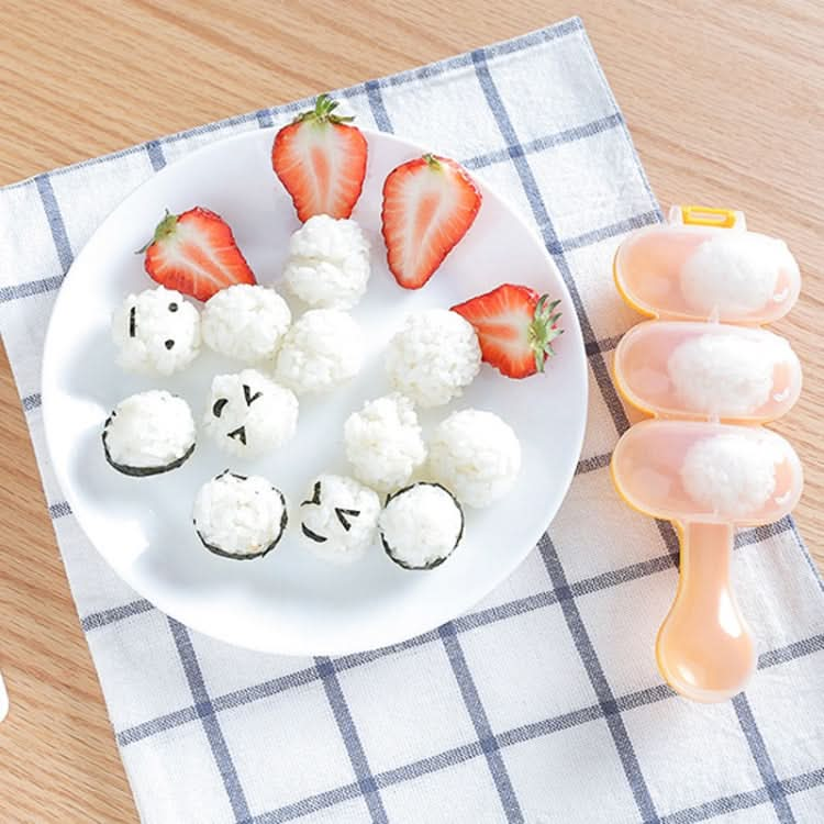 Cute Style Food-grade Sushi Rice Ball Shaker Mold with Spoon for Kids, Random Color Delivery - Reluova