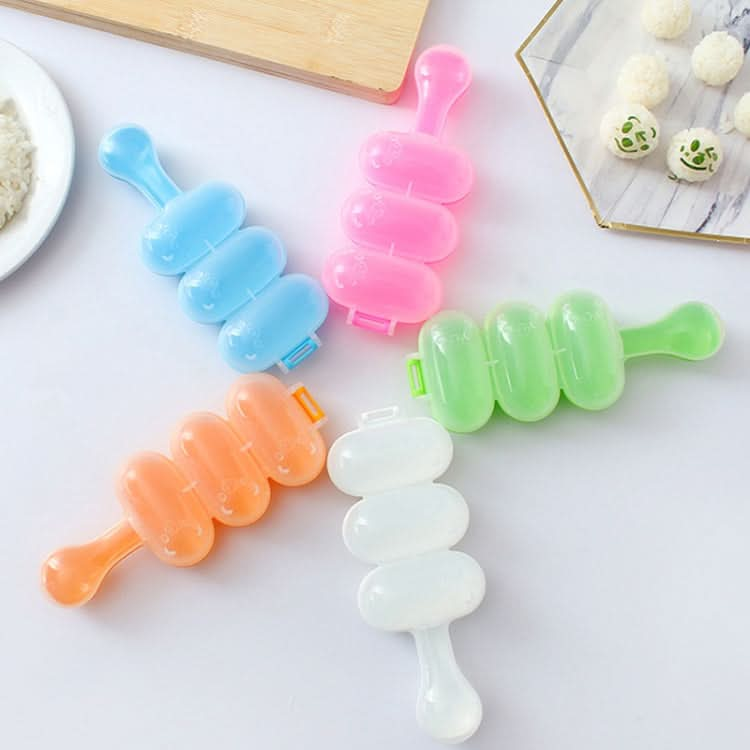 Cute Style Food-grade Sushi Rice Ball Shaker Mold with Spoon for Kids, Random Color Delivery - Reluova