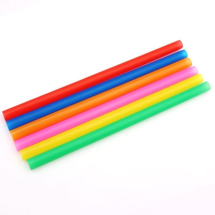 Food Grade Silicone Straws Cartoon Colorful Drink Tools, Straight Pipe, Length: 25cm, Outer Diameter: 11mm, Inner Diameter: 9mm, Random Color Delivery - Reluova