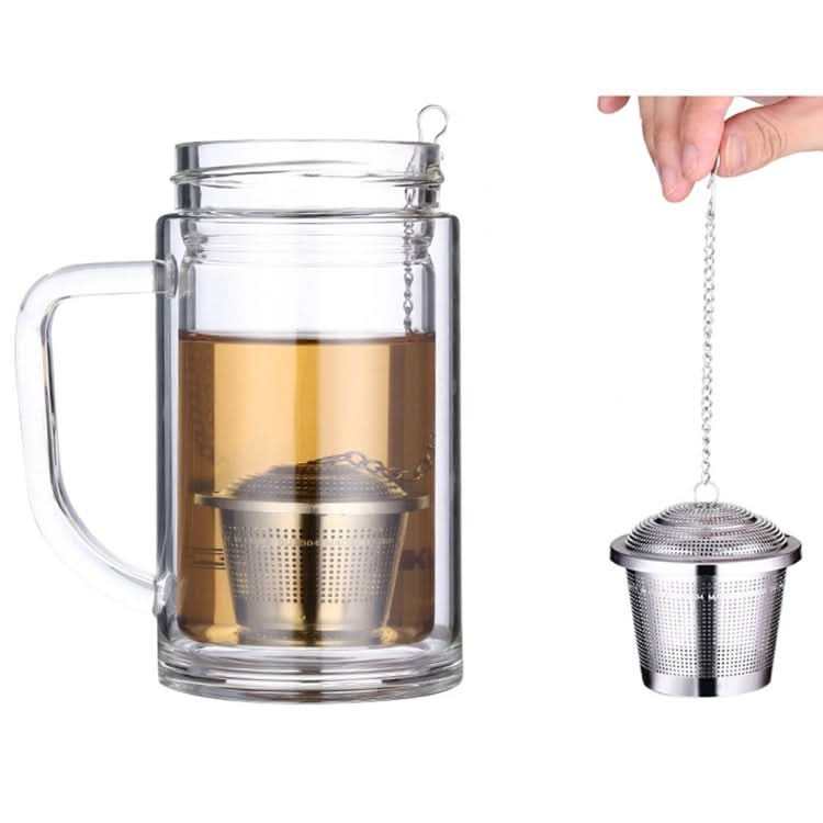 Stainless Steel Locking Spice Tea Strainer Mesh Infuser Tea Ball Filter, Large Size: 8 x 8cm Reluova