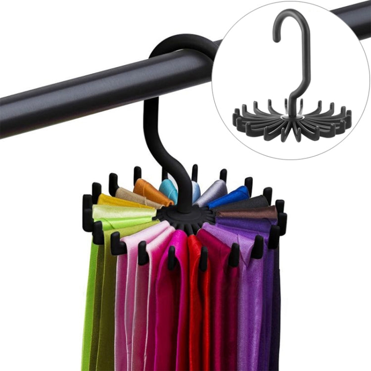 20 Claws 360 Degree Rotatable Tie Rack Belt Scarf Hanger Holder, Size: S-Reluova