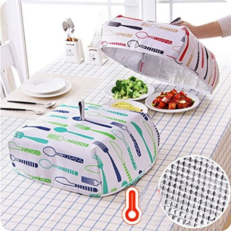 Foldable Thickened Aluminum Foil Food Heat Preservation Cover, Size: L (37 x 37 x 15cm) - Reluova