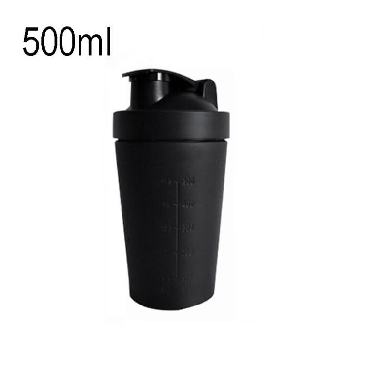 500mL(17.5oz) Healthy Sports Cup Stainless Steel Protein Powder Classic Shaker Bottle Replacement Milkshake Cup-Reluova