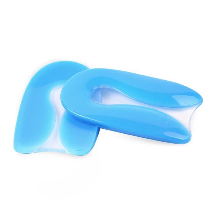 U-shaped Heel Pad Soft and Comfortable Shock Absorption Silicone Pad Insole, Size: S(30-34 Yards) Reluova