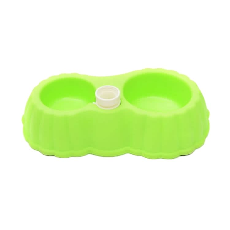 Pumpkin Shape Dog Cat Food Dish + Drinking Water Double Bowls with Automatic Water Dispenser, Size: S - Reluova