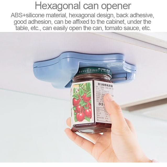 Effortless Bottle Can Opener Under the Kitchen Cabinet Countertop Lid Remover - Reluova