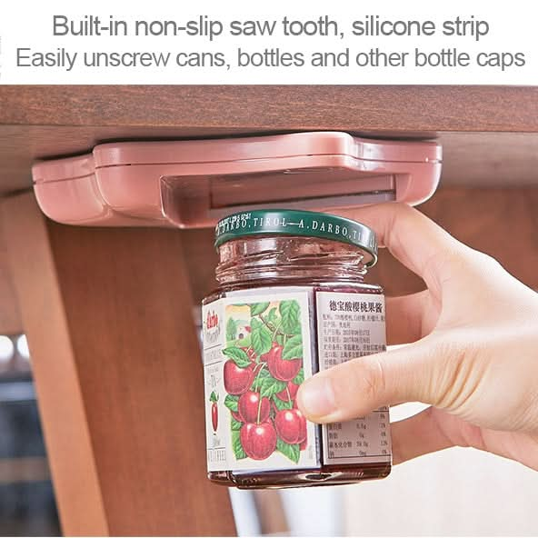 Effortless Bottle Can Opener Under the Kitchen Cabinet Countertop Lid Remover - Reluova