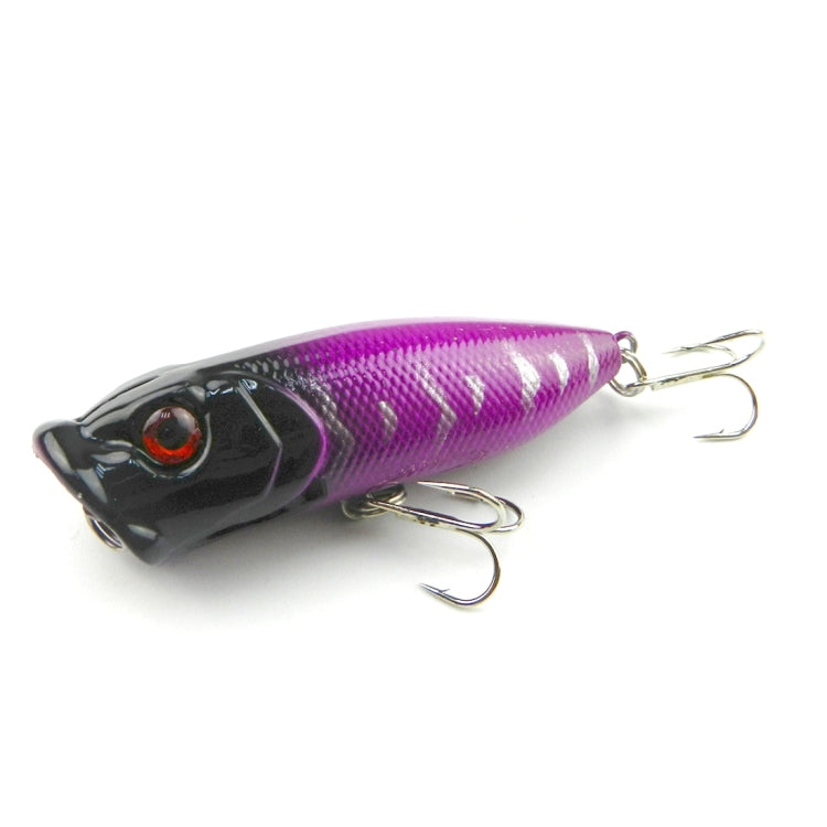 HENGJIA Plastic Artificial Fishing Lures Popper Bionic Fishing Bait with Hooks, Length: 6.5 cm, Random Color Delivery