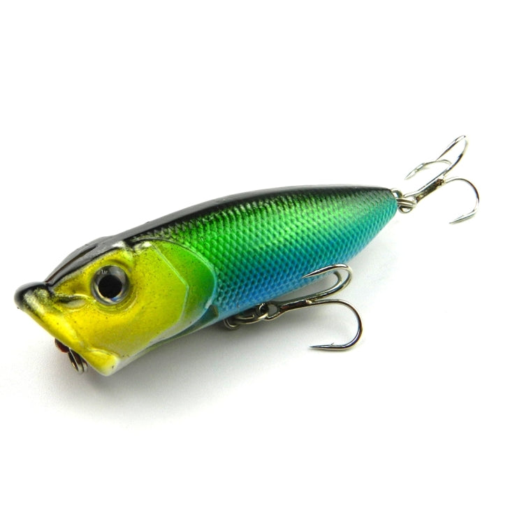 HENGJIA Plastic Artificial Fishing Lures Popper Bionic Fishing Bait with Hooks, Length: 6.5 cm, Random Color Delivery