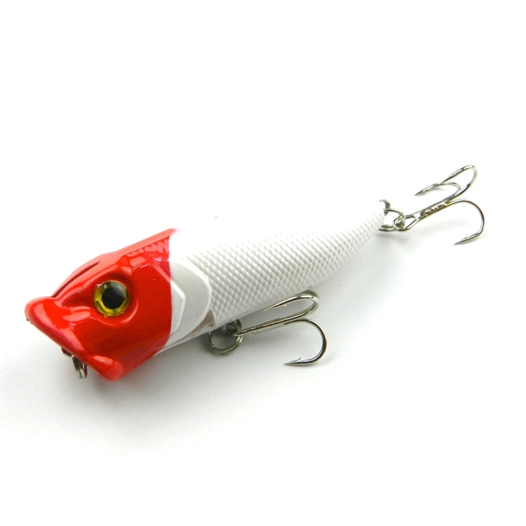 HENGJIA Plastic Artificial Fishing Lures Popper Bionic Fishing Bait with Hooks, Length: 6.5 cm, Random Color Delivery