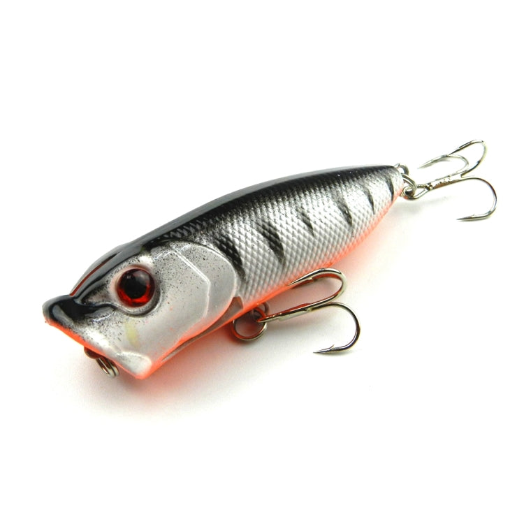 HENGJIA Plastic Artificial Fishing Lures Popper Bionic Fishing Bait with Hooks, Length: 6.5 cm, Random Color Delivery