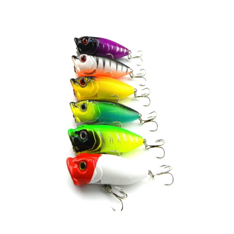 HENGJIA Plastic Artificial Fishing Lures Popper Bionic Fishing Bait with Hooks, Length: 6.5 cm, Random Color Delivery Reluova