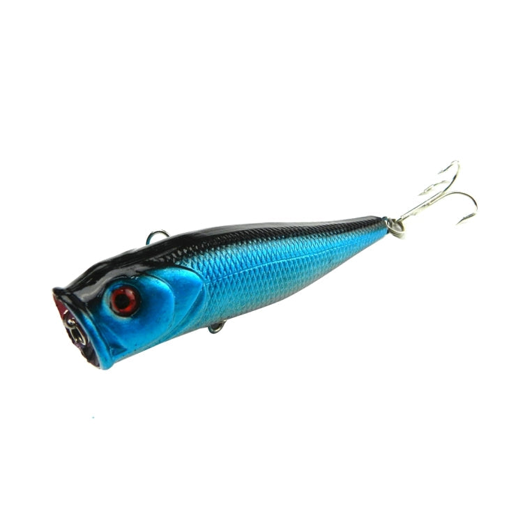 HENGJIA Plastic Artificial Fishing Lures Popper Bionic Fishing Bait with Hooks, Length: 9 cm, Random Color Delivery